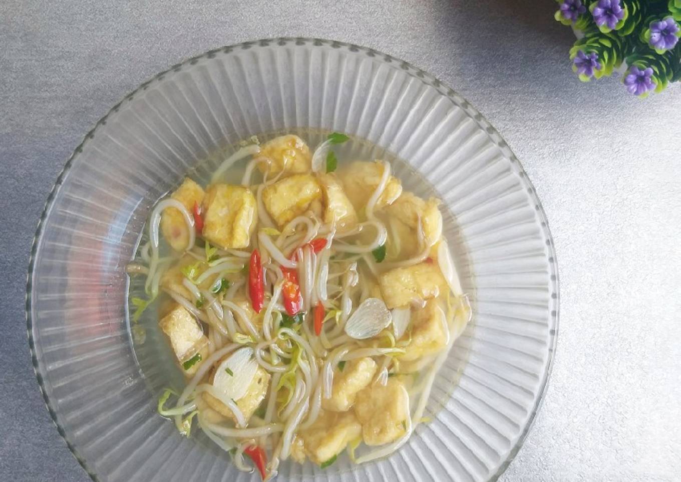 Sayur Bening Tahu Toge