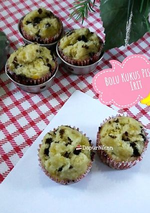 Foto resep Bolu Kukus Pisang Irit (No telur, No mixer)