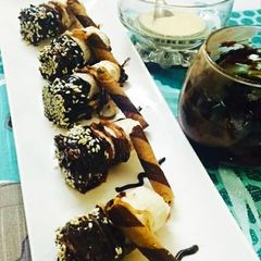 A picture of Choco Sesame Ice Cream.