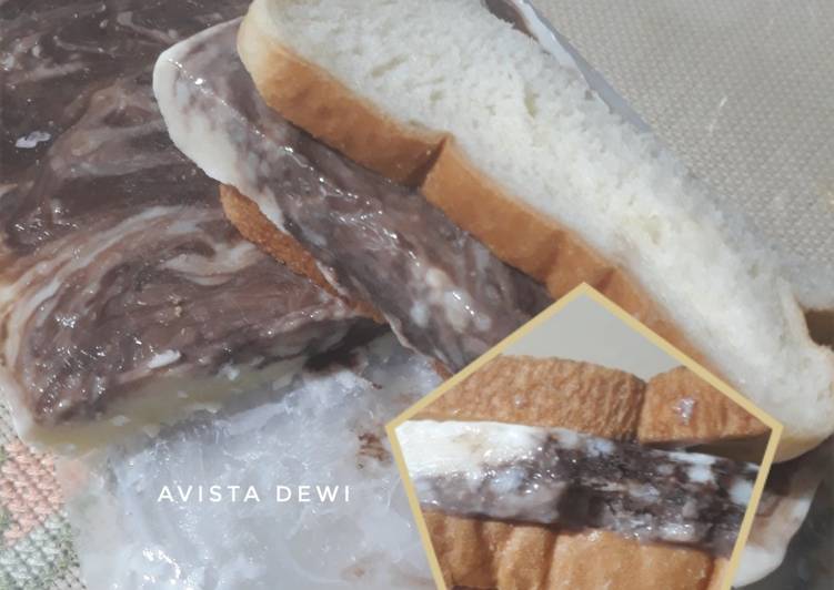 111.🍦Es Krim Potong Singapur/Sandwich ice cream (Hnya rebus)