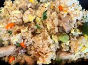 A picture of jasmine rice in pressure cooker