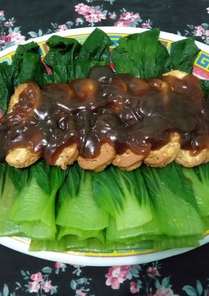 Foto resep Pokcoy tofu saus tiram
