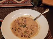 A picture of heavy whipping cream soup