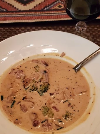 Easy Way Make Recipe White Cheddar Chomkon Soup that is So Delicious, Tasty}