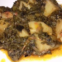Aloo Palak dry A picture of Aloo Palak dry.