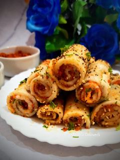 लहसुनी सूजी रोल (lahsuni suuji roll recipe in Hindi) रेसिपी मुख्य फोटो