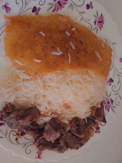 عکسی از دستور چلو گوشت