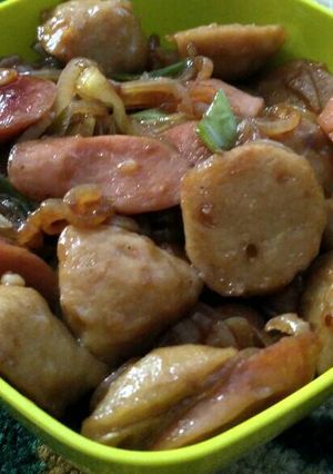 Foto resep Sosis bakso saos mentega