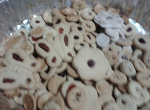 Una foto de Galletas de nuez y arándanos
