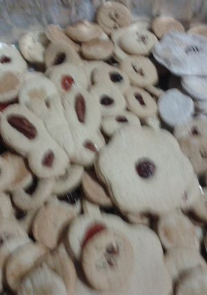 Una foto de Galletas de nuez y arándanos