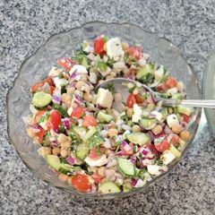 Chickpeas and Feta Salad A picture of Chickpeas and Feta Salad.