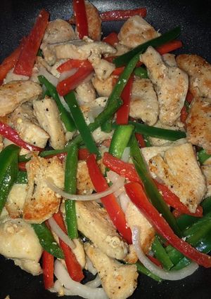 Una foto de Fajitas de pollo