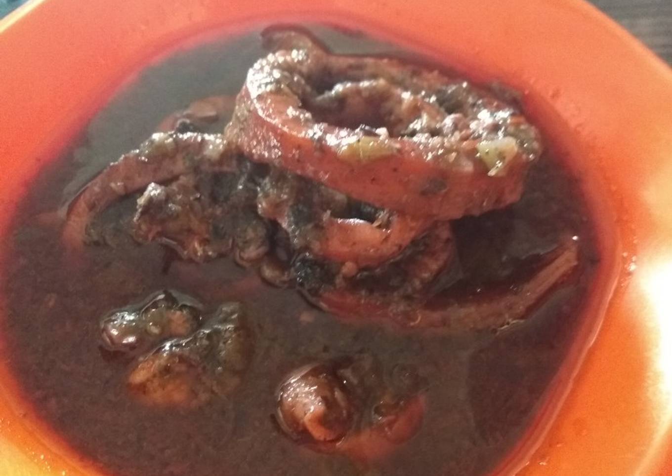 Cumi saus hitam