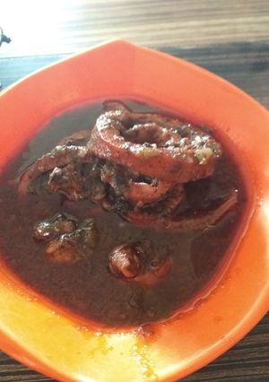 Foto resep Cumi cumi kuah hitam