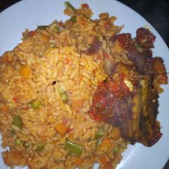 A picture of Jollof rice.