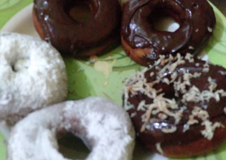 Bumbu Donat kentang coklat salju | Langkah Membuat Donat kentang coklat salju Yang Enak Dan Lezat