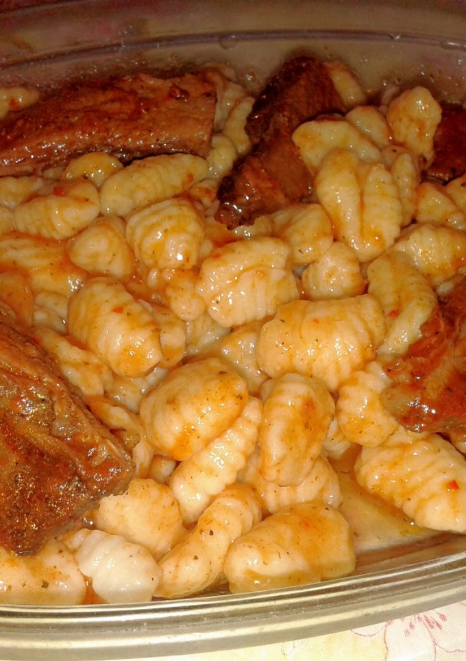 Una foto de Ñoquis de papa caseros
