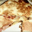 Sincronizada de bacon y champiñones