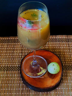 A picture of Amla Rasam Soup.
