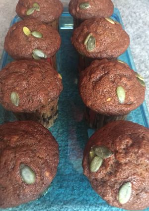 A picture of Vegan banana cupcakes (sugar free).