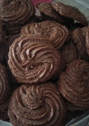 Foto resep Semprit cookies coklat putih telur