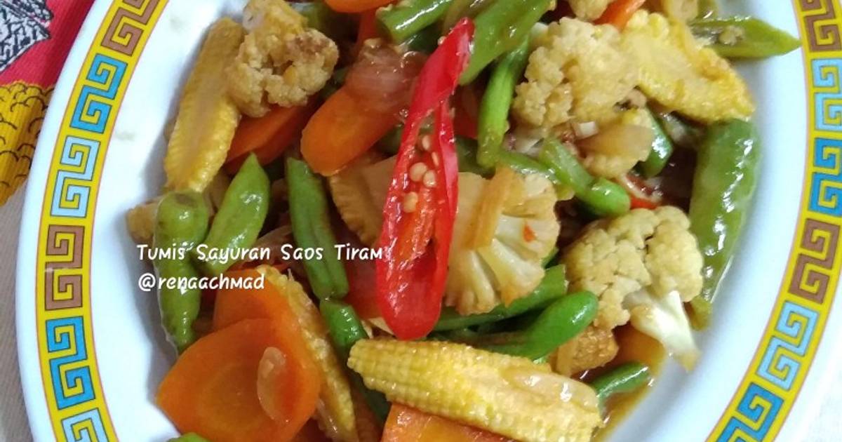 Resep Tumis Sayuran Saos Tiram Oleh Rena Achmad Cookpad