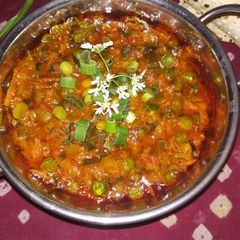 A picture of Raw Turmeric Sabzi.