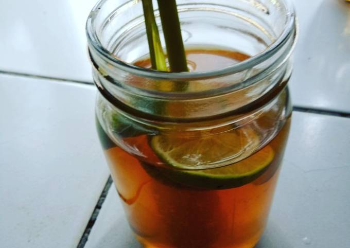 Resep Teh jeruk nipis serai Anti Gagal
