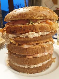 Foto di Panettone salato di farro e senza uova né latte