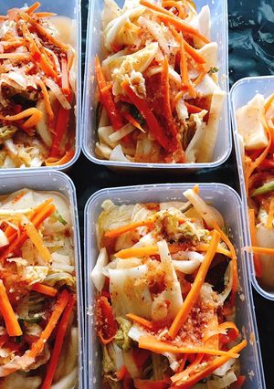 Hình của món Kim chi Cải thảo.