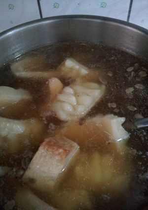 電鍋料理鳳梨苦瓜雞湯（素） 的食譜成品照片