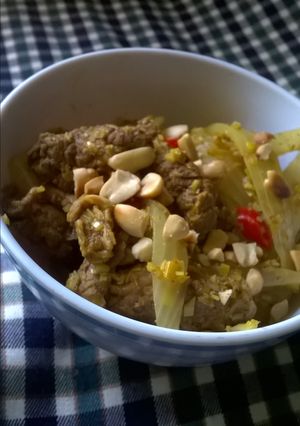 Hình của món Bò xào cà ri.