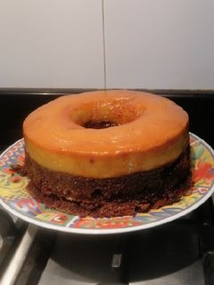 Una foto de Chocóflan (pastel imposible)🥰