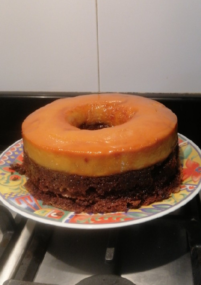 Una foto de Chocóflan (pastel imposible)🥰
