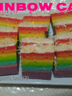 Foto resep Rainbow Cake (putih telur)