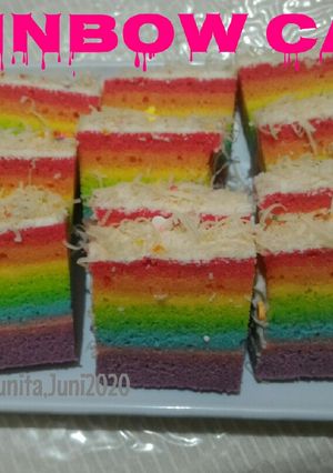 Foto resep Rainbow Cake (putih telur)
