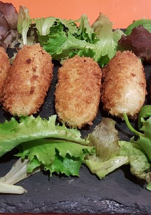 A picture of Croquettes with Leftover Roast Chicken.
