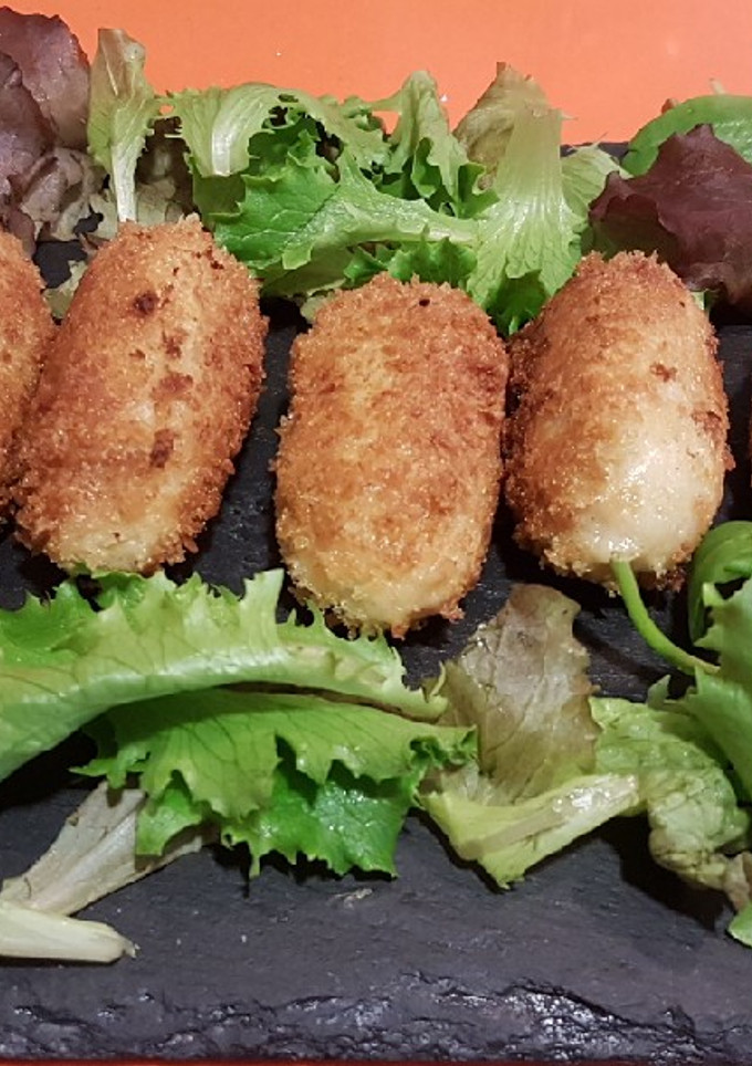 Una foto de Croquetas con restos de pollo asado