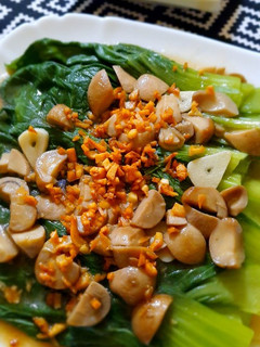 Foto resep Pakcoy Jamur cah Garlic