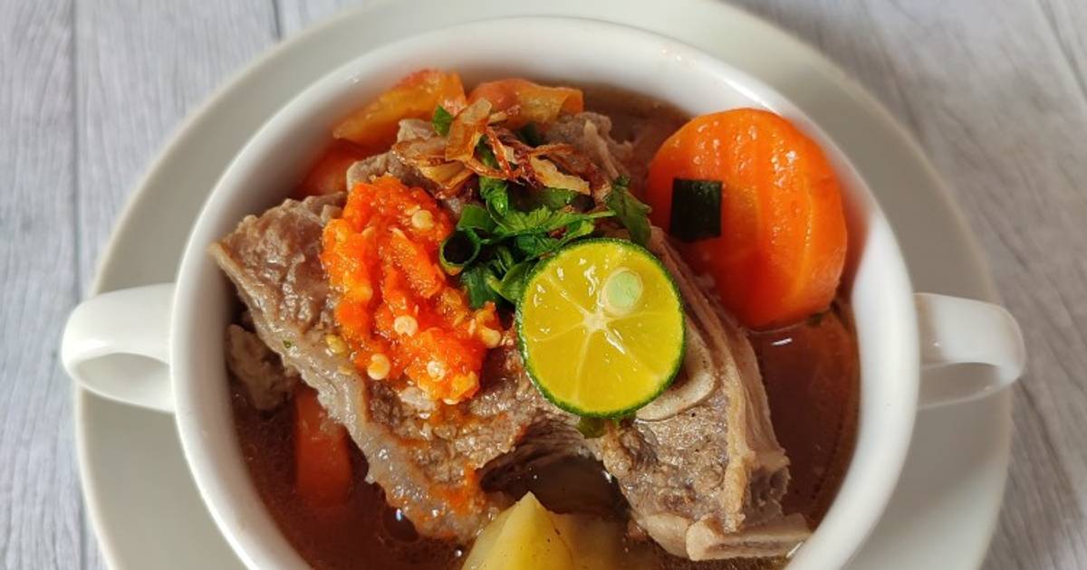 Resep Sop Iga Sapi Bumbu Iris Oleh Rahayu Sartika Br Sembiring Cookpad