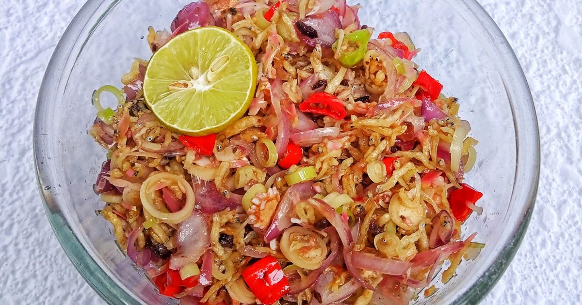 Sambal Matah Teri Kecombrang