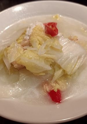 Foto resep Sayur sawi putih simple