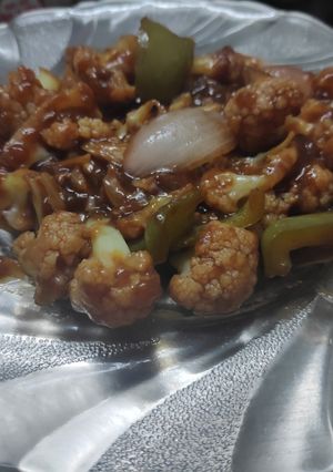 A picture of Stir Fry Gobhi Manchurian 😋.