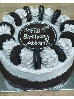 Foto resep Oreo Birthday Cake Base Brownies Kukus