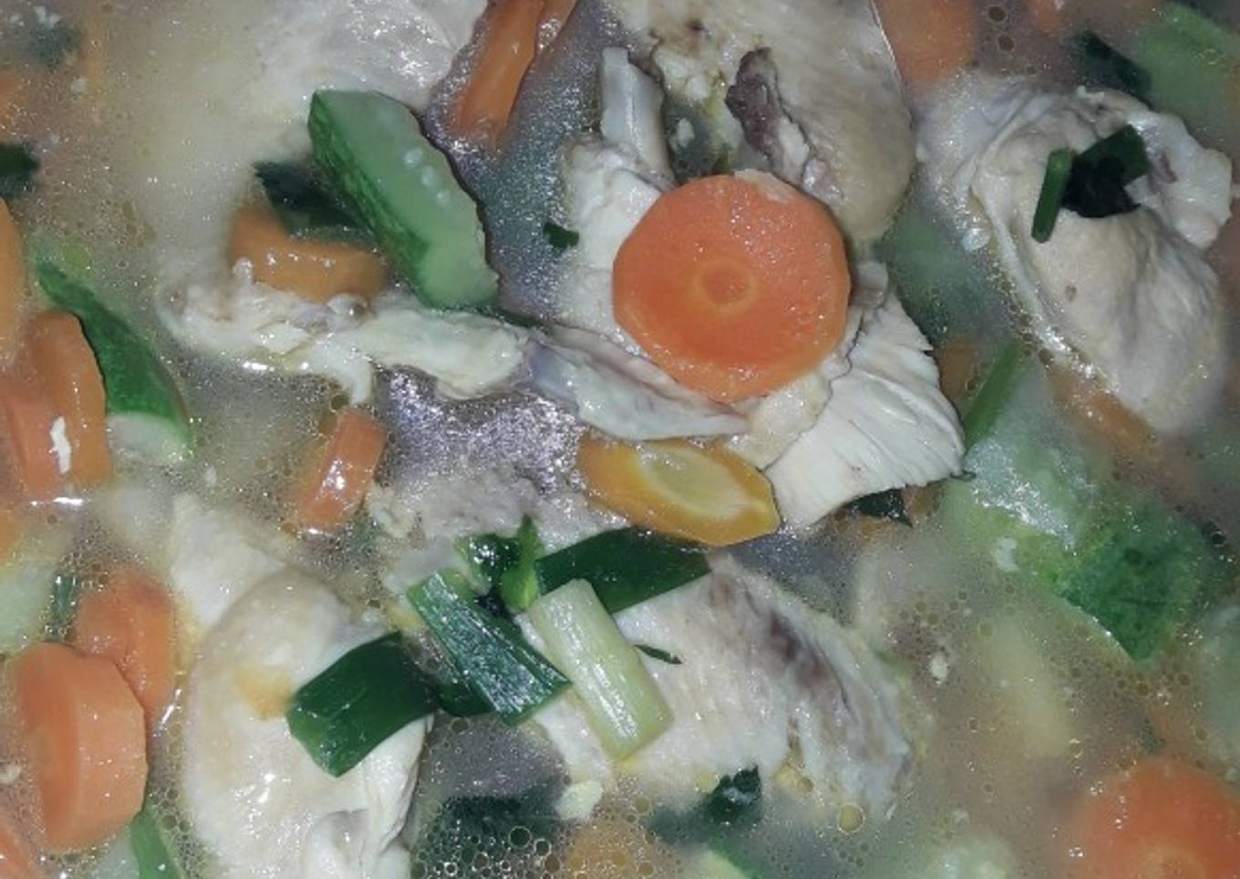 Sayur soup ayam #5resepterbaruku