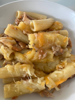 Una foto de Tortiglioni con pulled pork