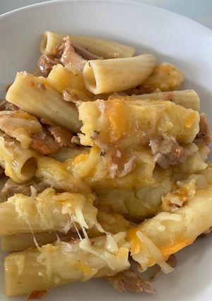 Una foto de Tortiglioni con pulled pork