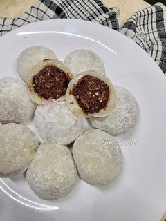 Foto resep Chocolate wafer truffle mochi