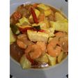 Tumis udang tahu bumbu Merah