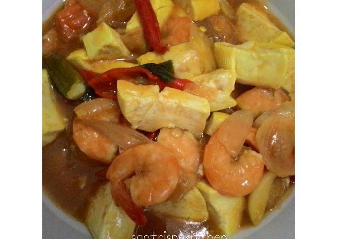  Resep Tumis udang tahu bumbu Merah oleh Santrisna Cookpad